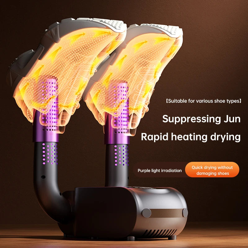 Foldable Touch Screen Shoe Dryer Fast Heating Sterilization Heater Socks Dryer Shoe Hot Air Deodorizing Dehumidifier