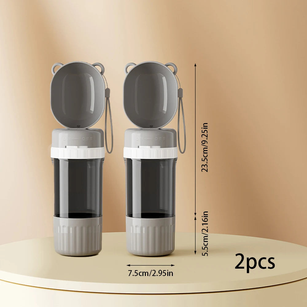 Large Capacity Pets Travel Water Bottle Outdoor Drink Kettle Portable Water Food In One Dog Supplies Diet Drink Water
