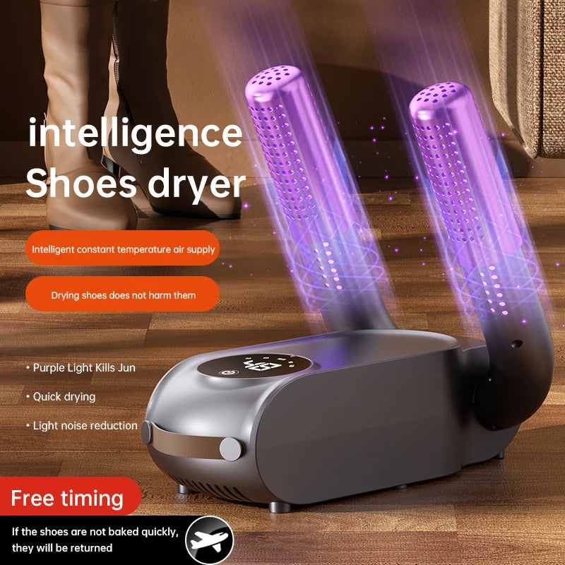 Foldable Touch Screen Shoe Dryer Fast Heating Sterilization Heater Socks Dryer Shoe Hot Air Deodorizing Dehumidifier