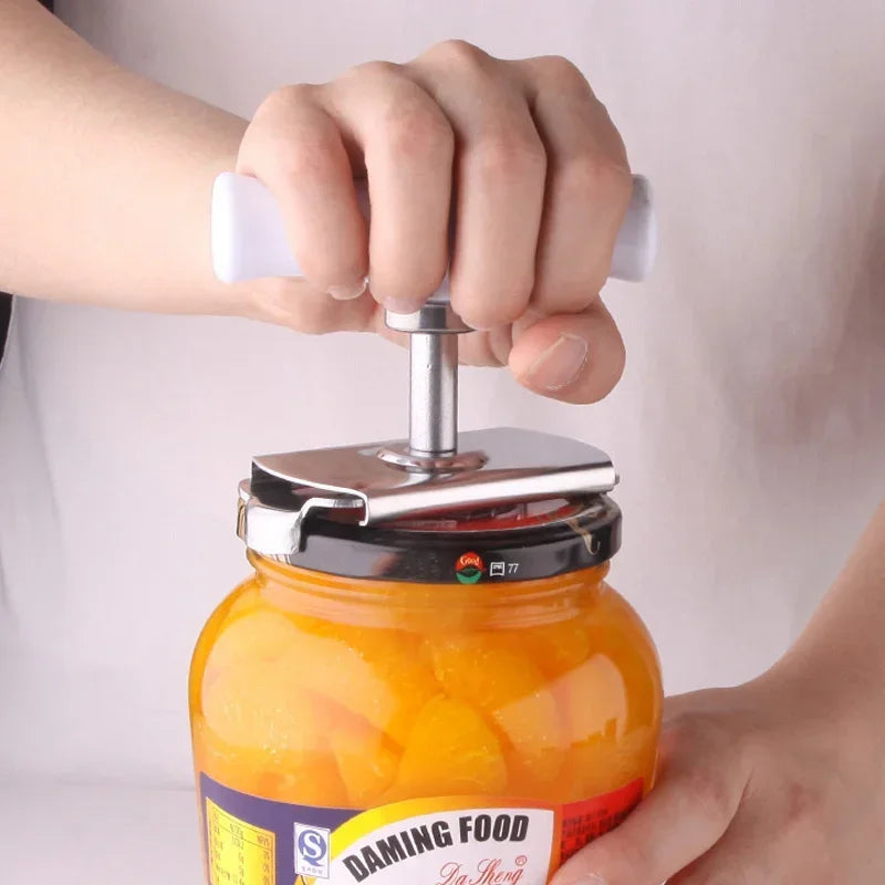 Adjustable Multi-function Bottle Cap Opener Stainless Steel Lids Off J…