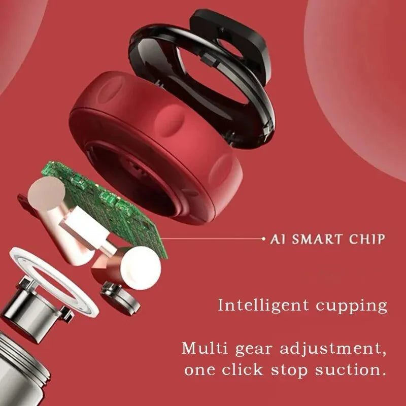 Intelligent Vacuum Cupping Massager with Heat & Gua Sha