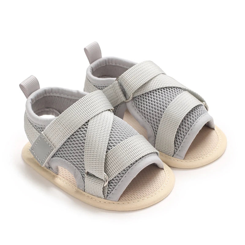Baby Open-Toe Summer Sandals – Soft Sole Non-Slip Shoes (0-18 Months)