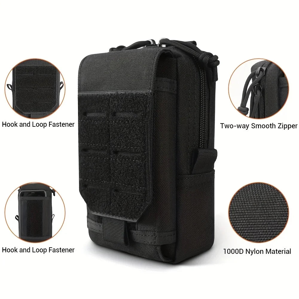 Tactical MOLLE Waist Bag – EDC Utility Pouch for Outdoor, Hiking & Everyday Carry