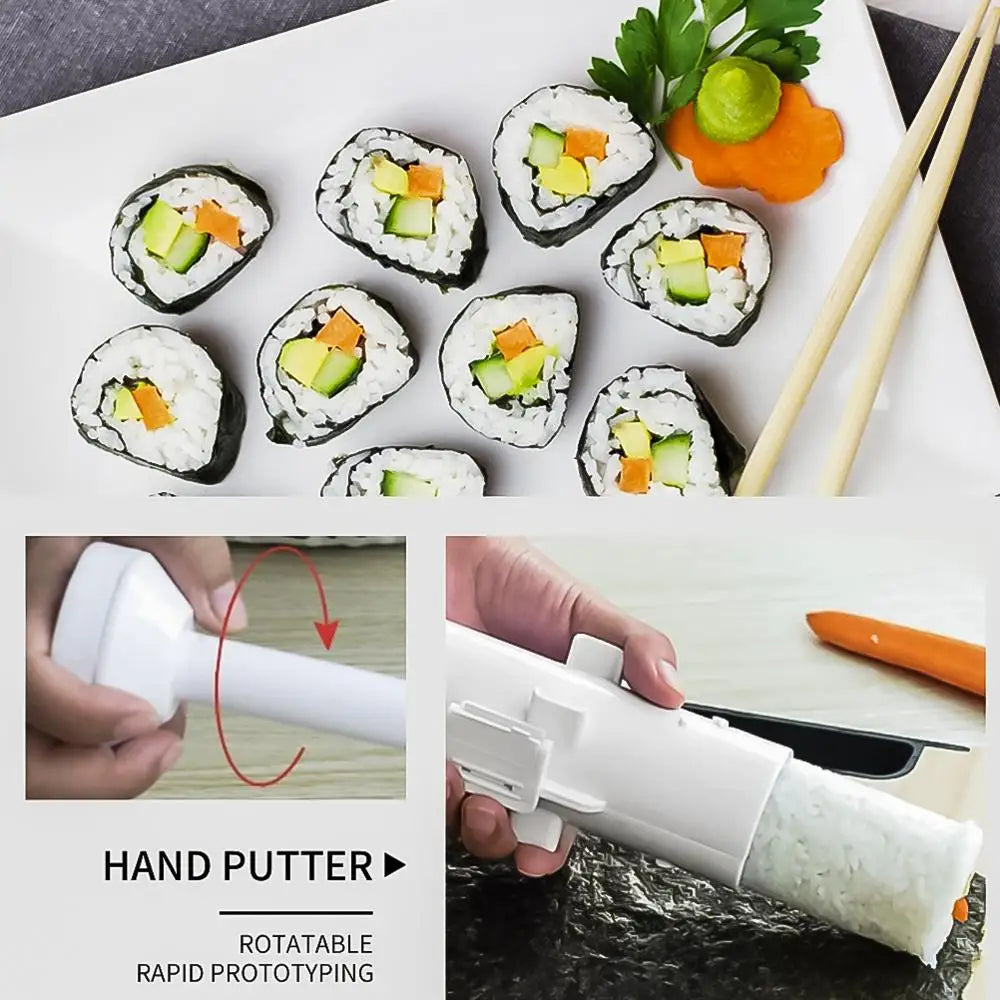 Quick Sushi Maker DIY Roller Rice Mold Meat Vegetable Rolling Mold Sus…