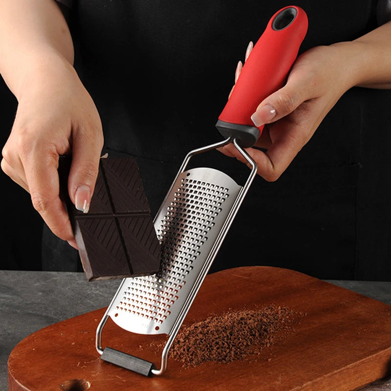 Stainless Steel Cheese Grater & Lemon Zester – Multi-Use Kitchen Grater for Cheese, Ginger, Garlic & Citrus