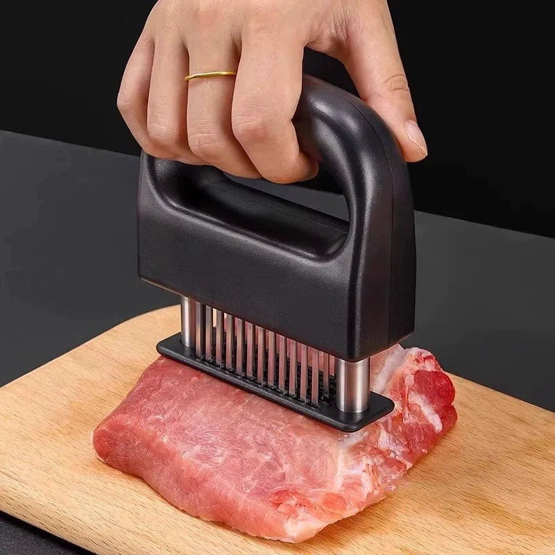 Meat Tenderizer with 48 Stainless Steel Blades – Ultra-Sharp Needle Tenderizer for Steak & Beef