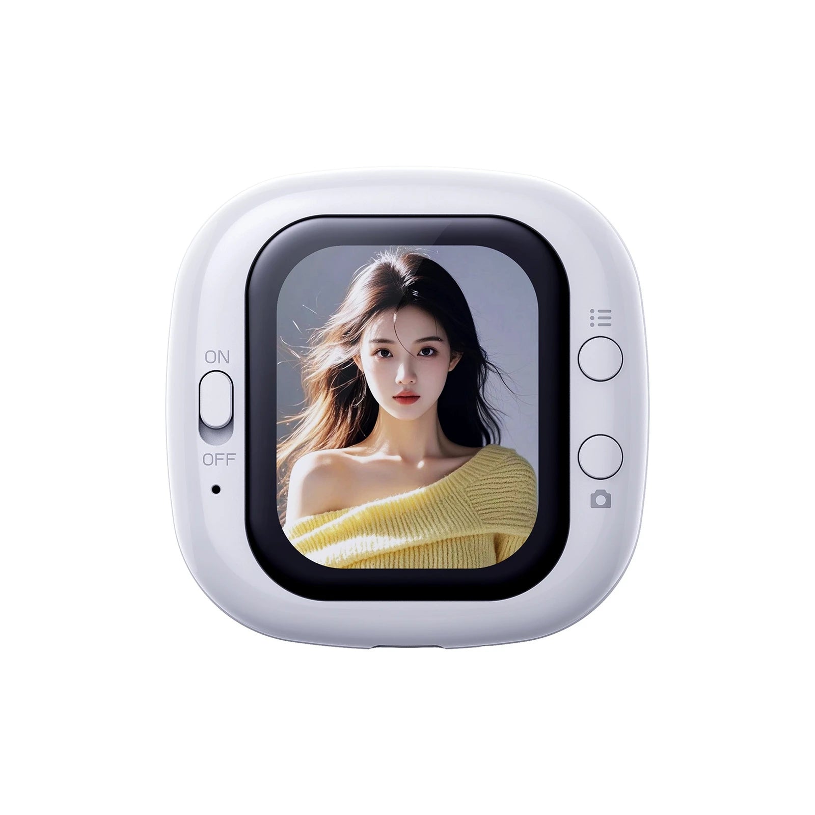 Magnetic Selfie Monitor Screen Mini Wired Mobile Phone Rear Camera Selfie For Vlog Livestream Video Recording For iPhone Android