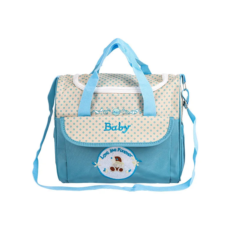 Fashionable Printed Cartoon Multifunctional One Shoulder Mommy Bag Por…