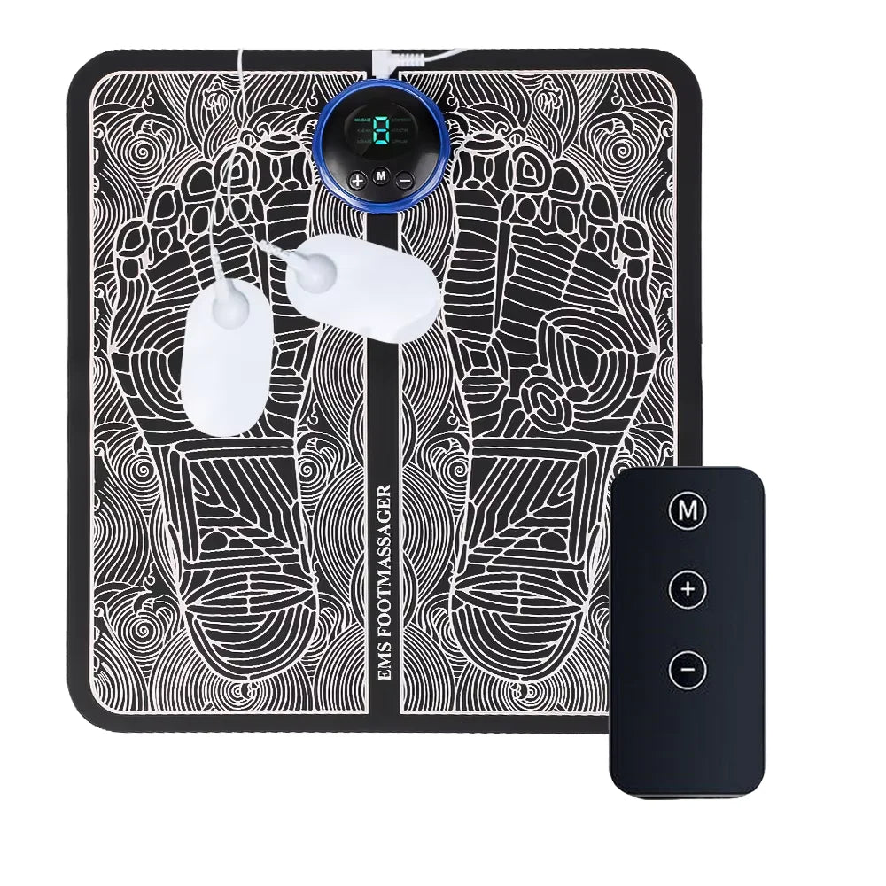 EMS Electric Foot Massager Pad – 6 Modes & 9 Intensities
