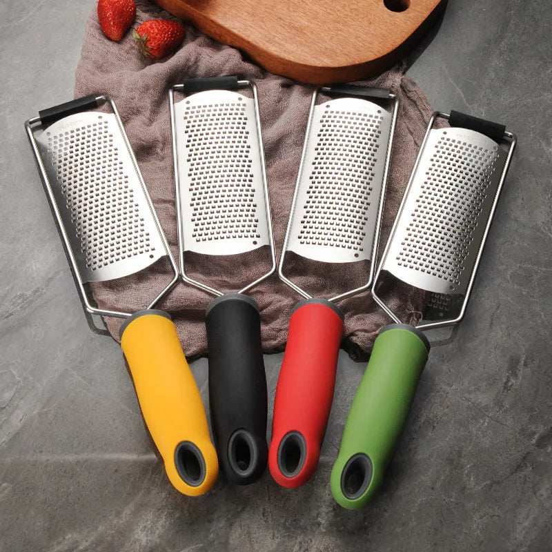 Stainless Steel Cheese Grater & Lemon Zester – Multi-Use Kitchen Grater for Cheese, Ginger, Garlic & Citrus
