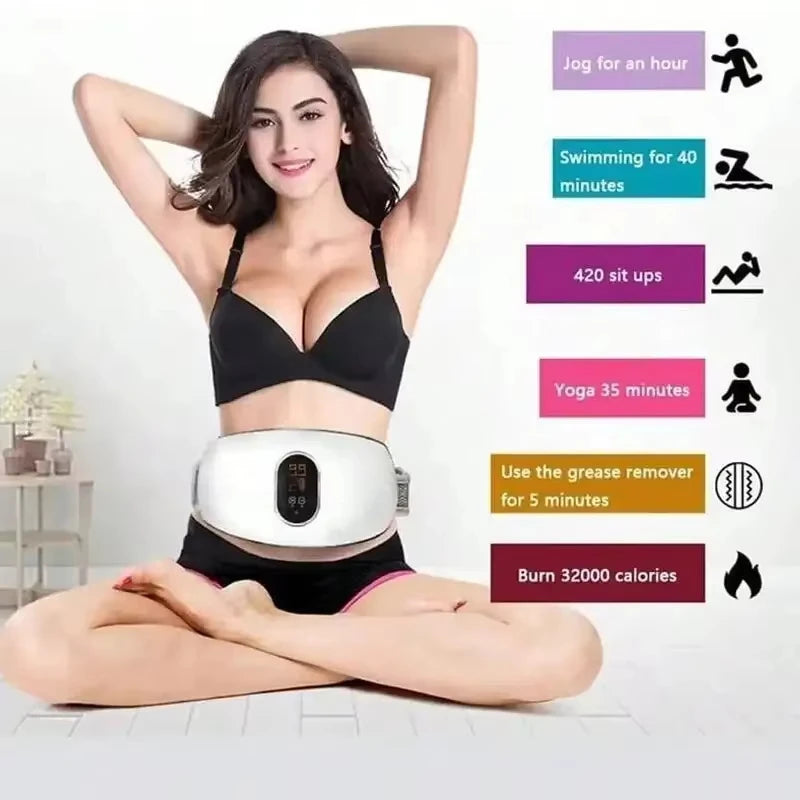 Vibration Abdomen Slimming Machine – EMS Fat Burning Waist & Body Massager