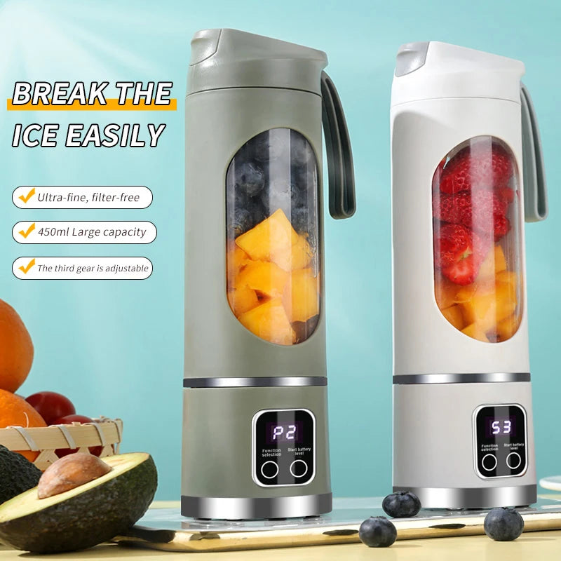 Personal Portable Blender – USB Rechargeable with Stainless Steel Blades