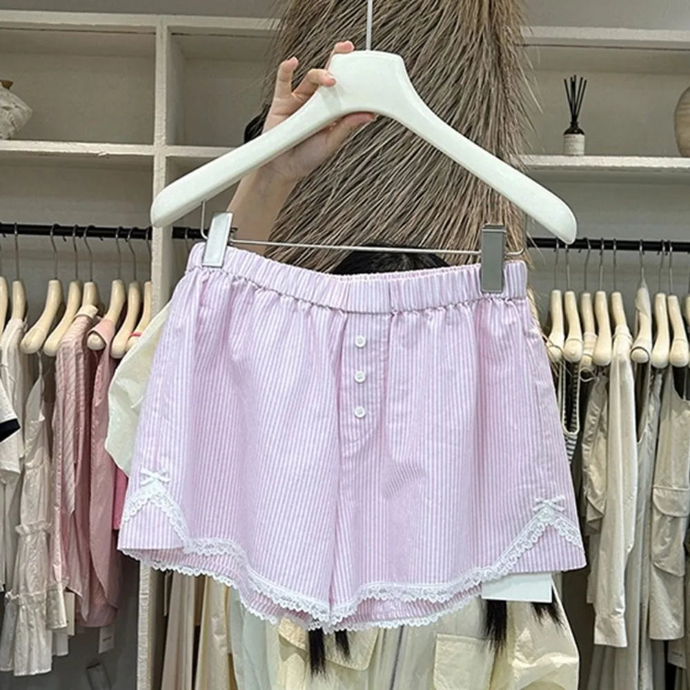 Cute Summer Shorts for Women | Striped & Lace Styles