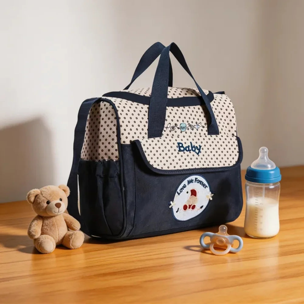 Fashionable Printed Cartoon Multifunctional One Shoulder Mommy Bag Por…