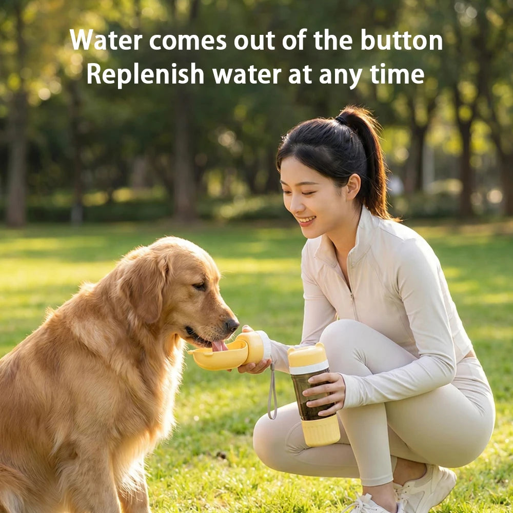 Large Capacity Pets Travel Water Bottle Outdoor Drink Kettle Portable Water Food In One Dog Supplies Diet Drink Water