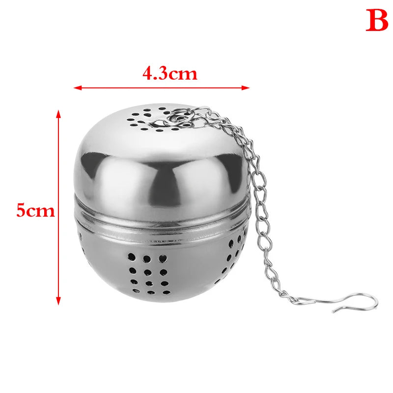 Stainless Steel Ball Tea Strainer with Chain