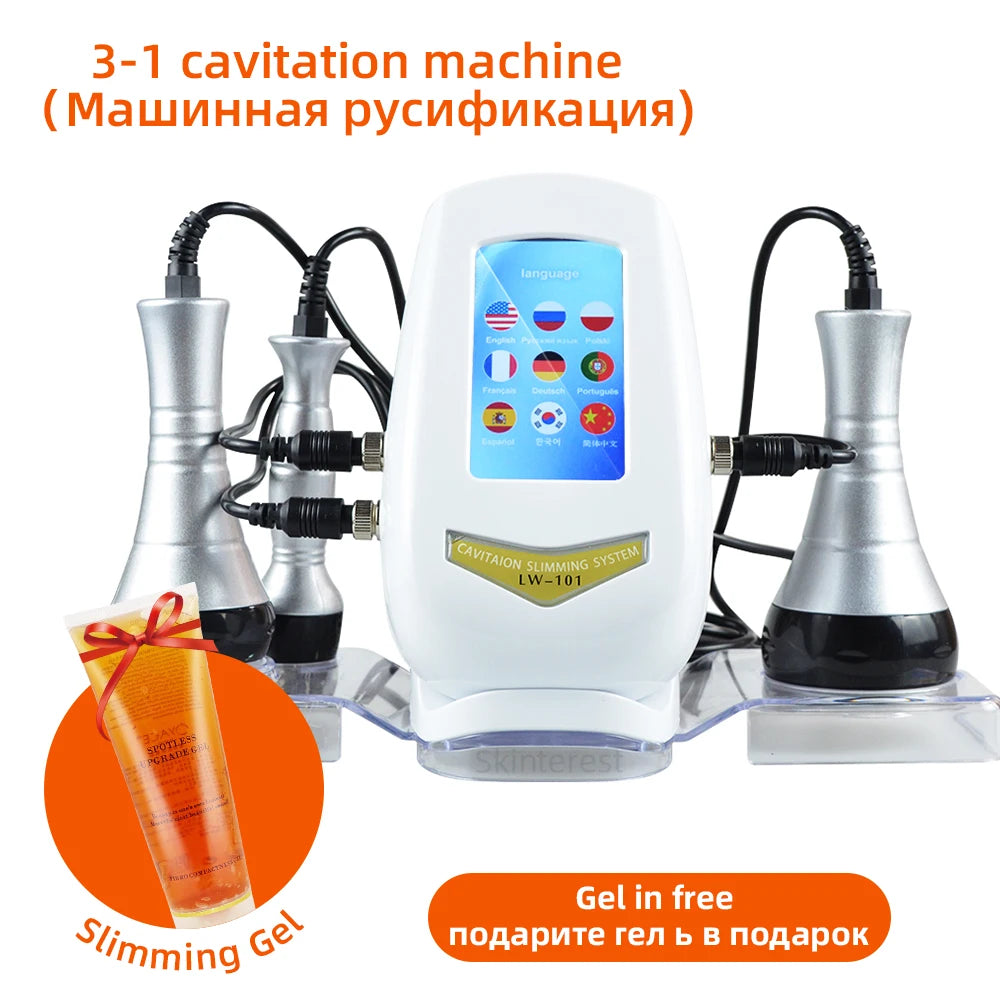 3-in-1 Cavitation Body Slimming & Skin Tightening Machine