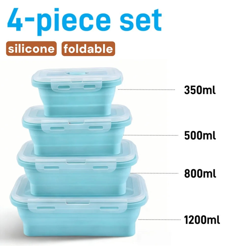 Adult Bento Lunch Box, 2-Tier Food Storage Container Set with Cutlery