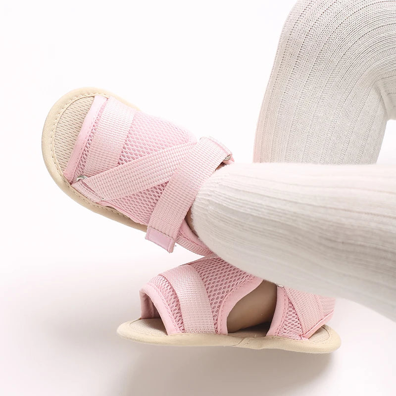 Baby Open-Toe Summer Sandals – Soft Sole Non-Slip Shoes (0-18 Months)