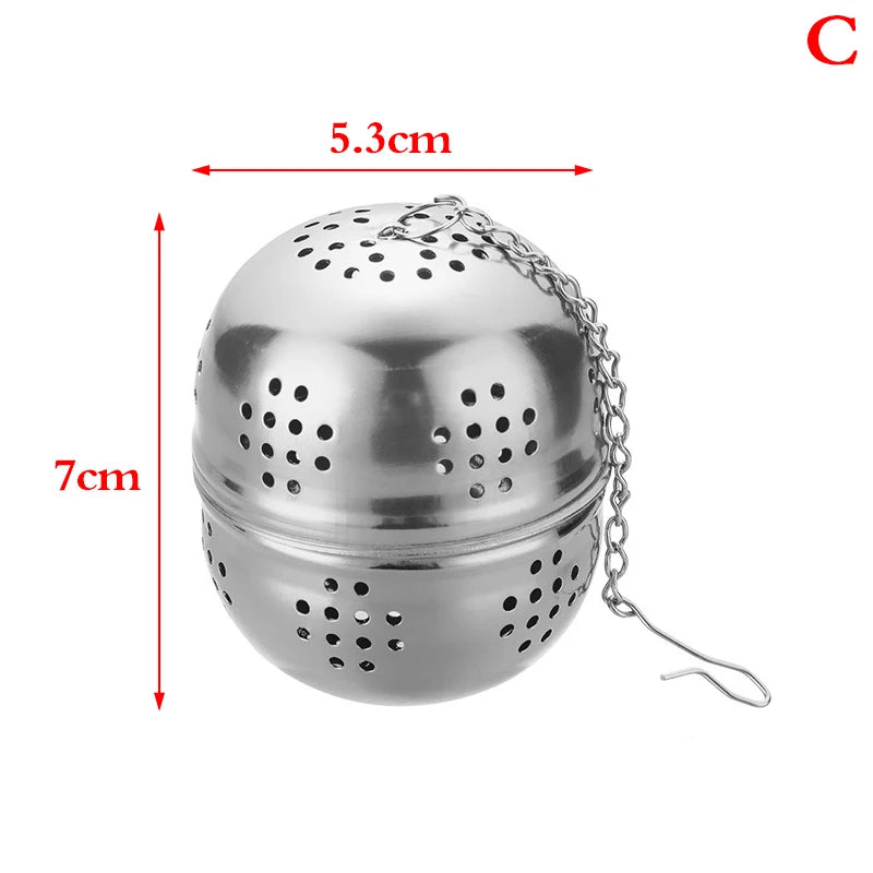 Stainless Steel Ball Tea Strainer with Chain