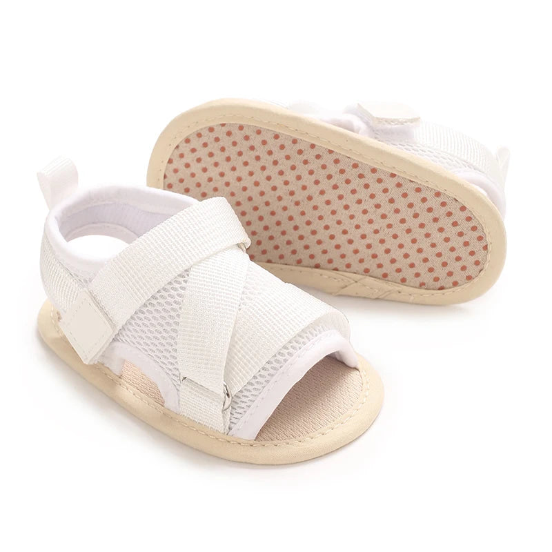 Baby Open-Toe Summer Sandals – Soft Sole Non-Slip Shoes (0-18 Months)