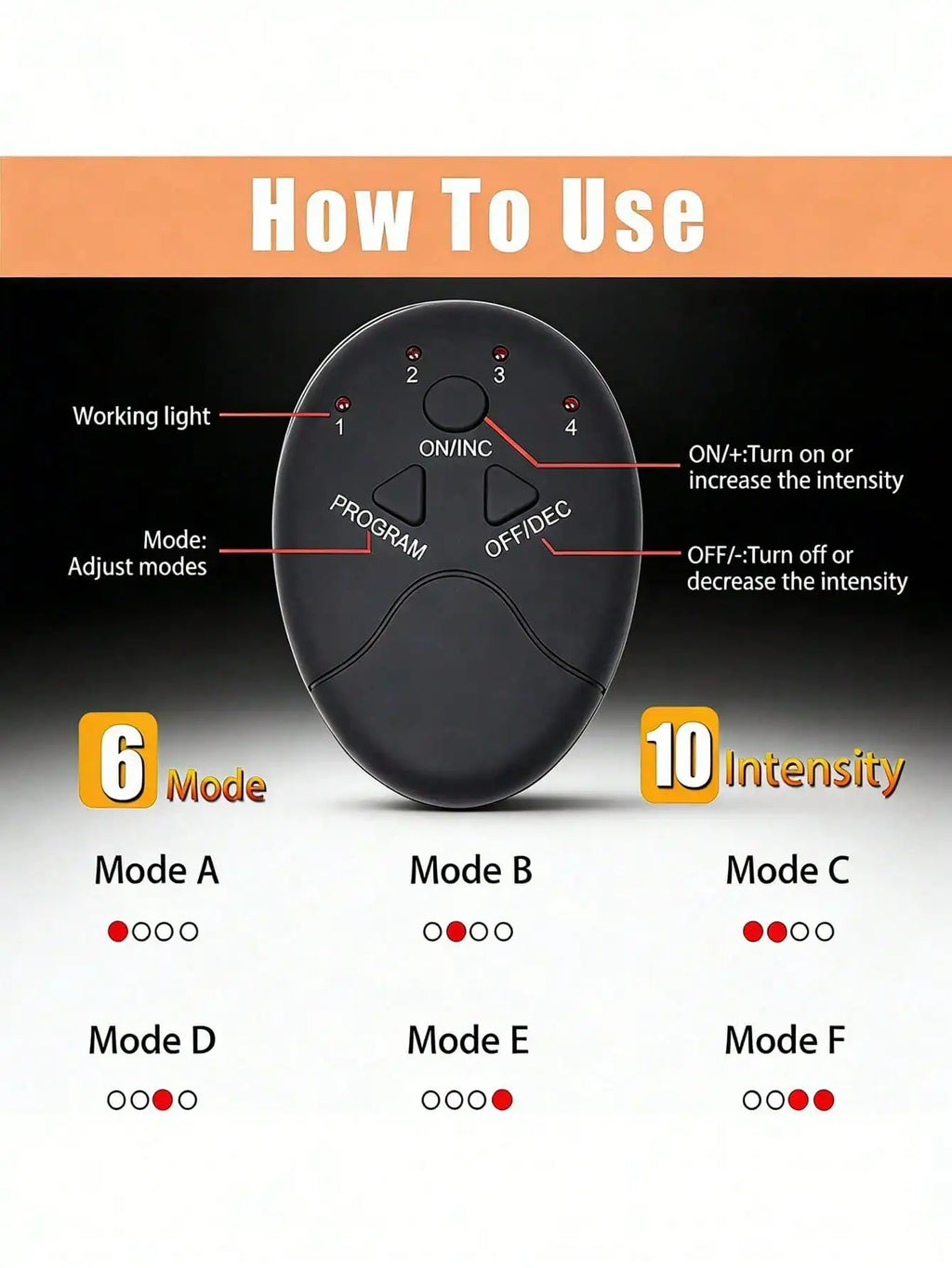EMS Muscle Stimulator – Abdominal & Buttocks Toning Device