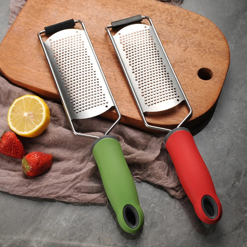 Stainless Steel Cheese Grater & Lemon Zester – Multi-Use Kitchen Grater for Cheese, Ginger, Garlic & Citrus
