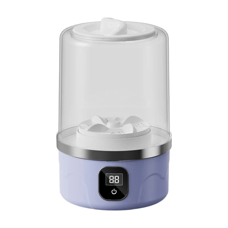 New Portable Wireless Washing Machine Compact Laundry Equipment Clothing Cleaning Tool Ideal for Dorms, Travel, Camping, Hotels
