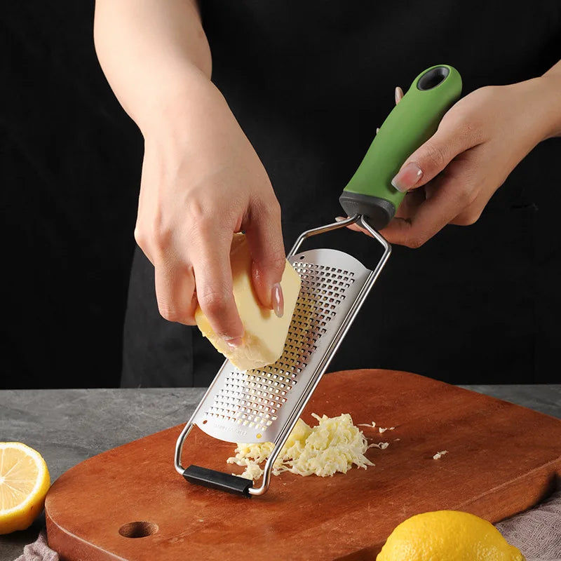 Stainless Steel Cheese Grater & Lemon Zester – Multi-Use Kitchen Grater for Cheese, Ginger, Garlic & Citrus