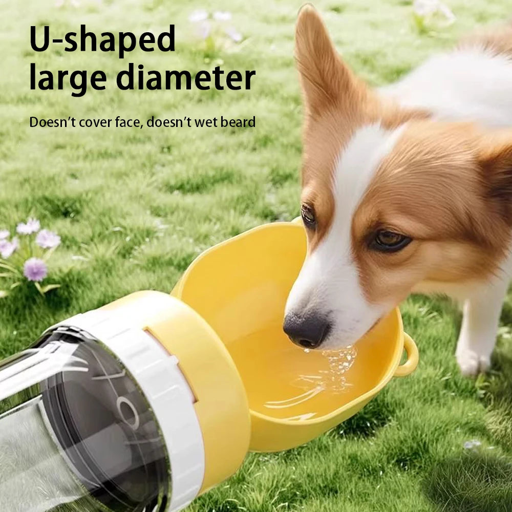 Large Capacity Pets Travel Water Bottle Outdoor Drink Kettle Portable Water Food In One Dog Supplies Diet Drink Water