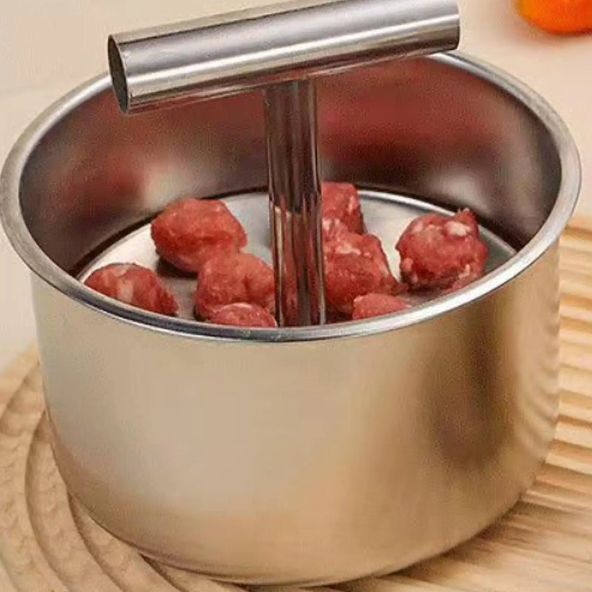 Stainless Steel Meatball Maker Press – 6 or 12 Hole Kitchen Mold
