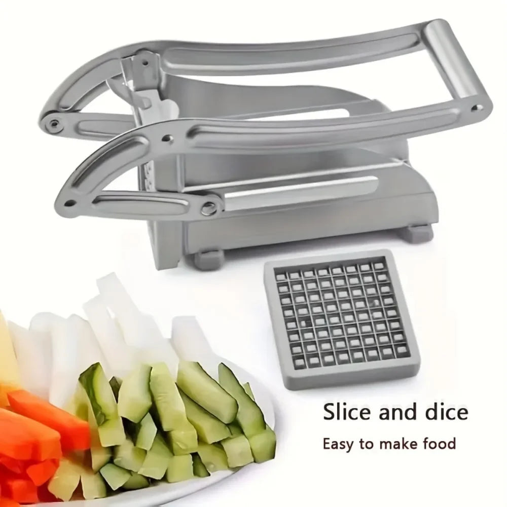 Stainless Steel Vegetable & Fruit Cutter Set – Multi-Function Food Chopper & Slicer