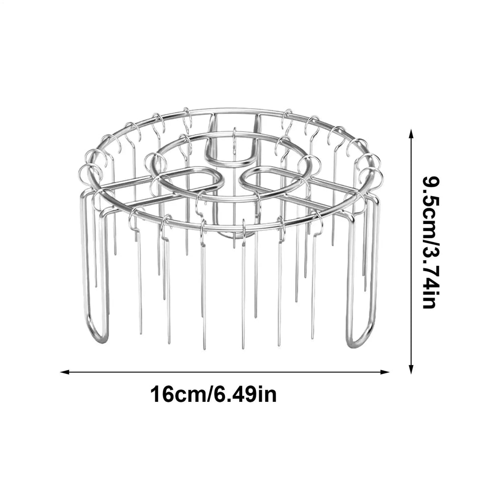 Vertical Skewer Grill Rack with 24 Stainless Steel Skewers – Air Fryer, Oven & BBQ