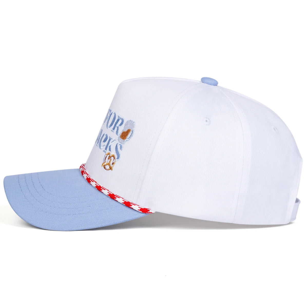 "Here for the Snacks" Embroidered Baseball Cap – Unisex Adjustable Hat