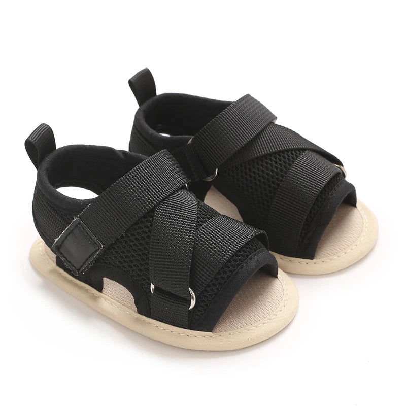Baby Open-Toe Summer Sandals – Soft Sole Non-Slip Shoes (0-18 Months)