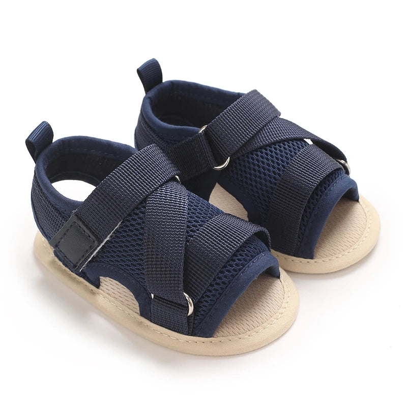 Baby Open-Toe Summer Sandals – Soft Sole Non-Slip Shoes (0-18 Months)
