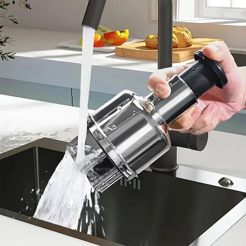 Manual Garlic Chopper & Vegetable Crusher – Handheld Stainless Steel Slicer