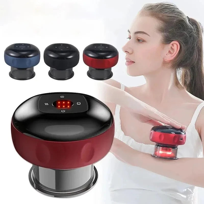 Intelligent Vacuum Cupping Massager with Heat & Gua Sha