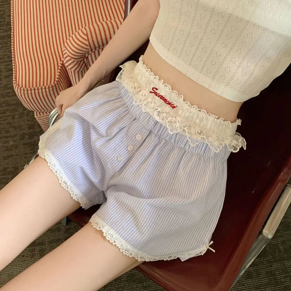 Cute Summer Shorts for Women | Striped & Lace Styles
