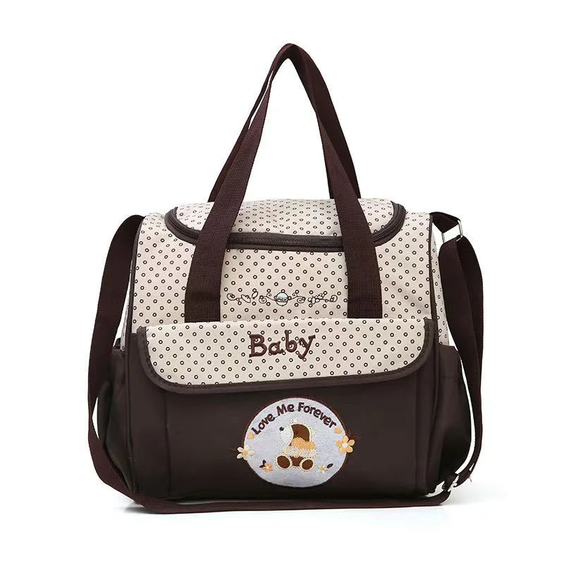 Fashionable Printed Cartoon Multifunctional One Shoulder Mommy Bag Por…