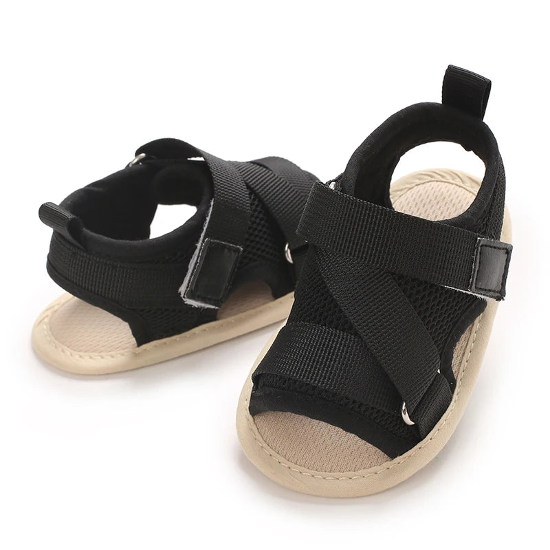 Baby Open-Toe Summer Sandals – Soft Sole Non-Slip Shoes (0-18 Months)