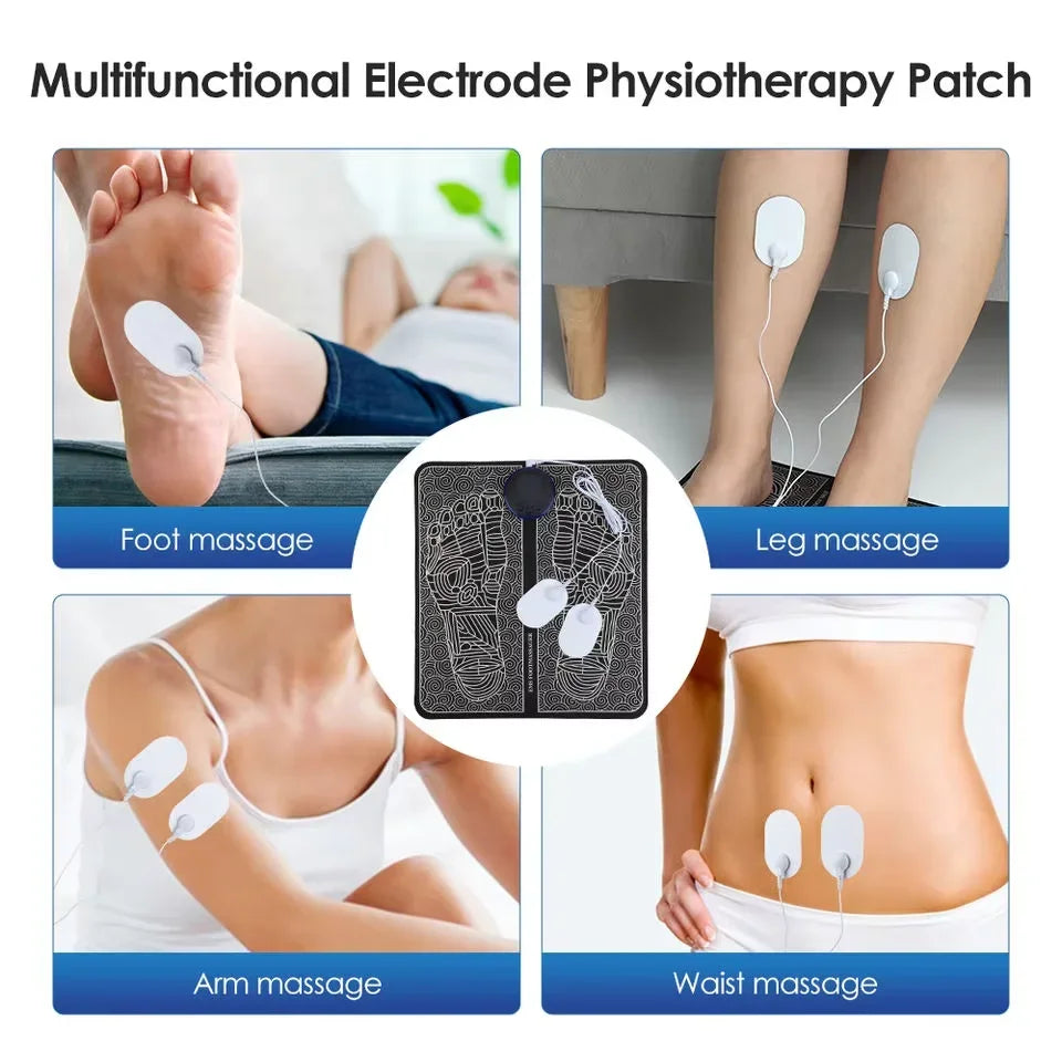 EMS Electric Foot Massager Pad – 6 Modes & 9 Intensities