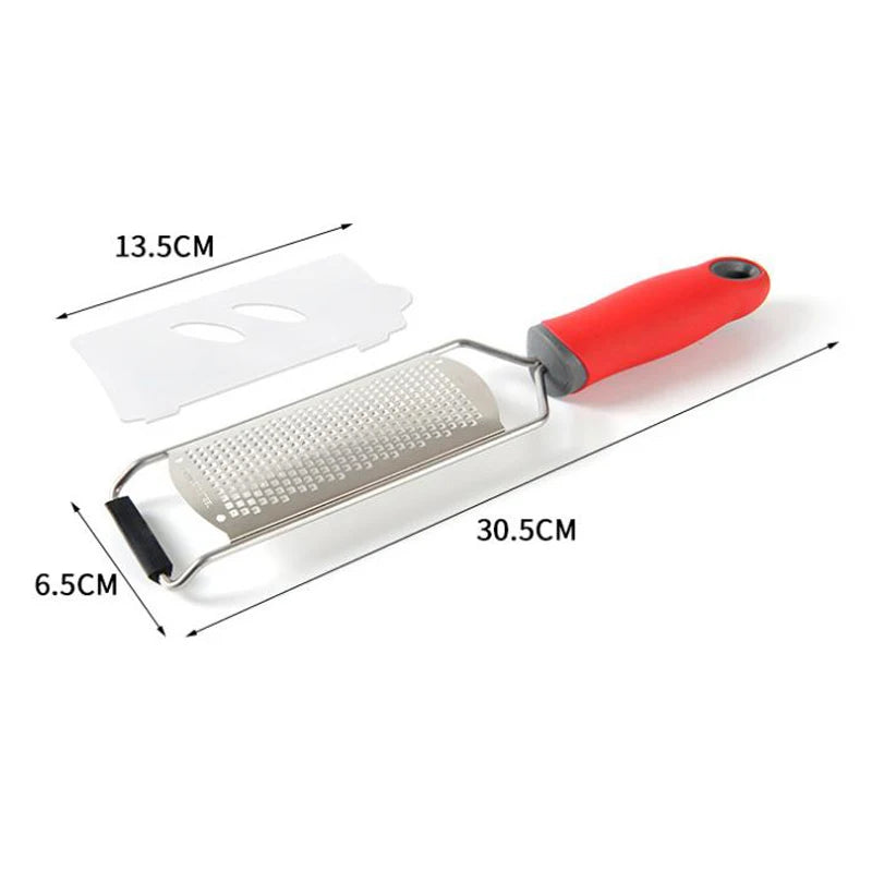 Stainless Steel Cheese Grater & Lemon Zester – Multi-Use Kitchen Grater for Cheese, Ginger, Garlic & Citrus