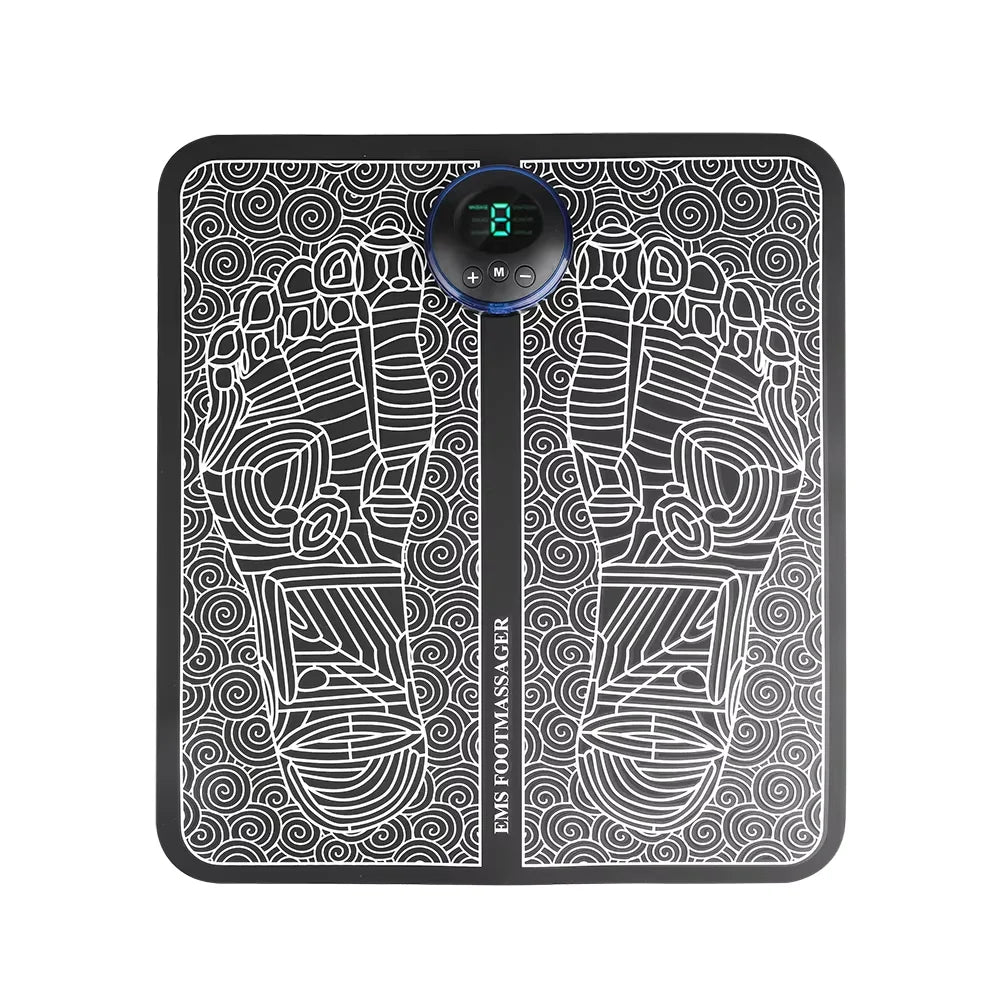 EMS Electric Foot Massager Pad – 6 Modes & 9 Intensities