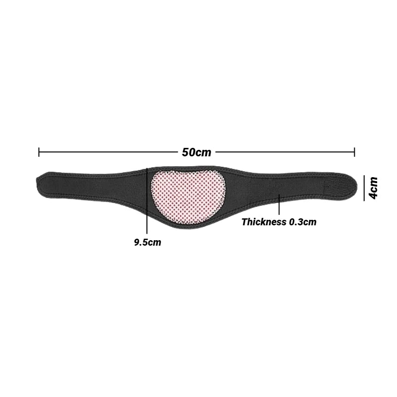 Tourmaline Self-Heating Magnetic Neck Wrap – Far Infrared Cervical Pain Relief Collar