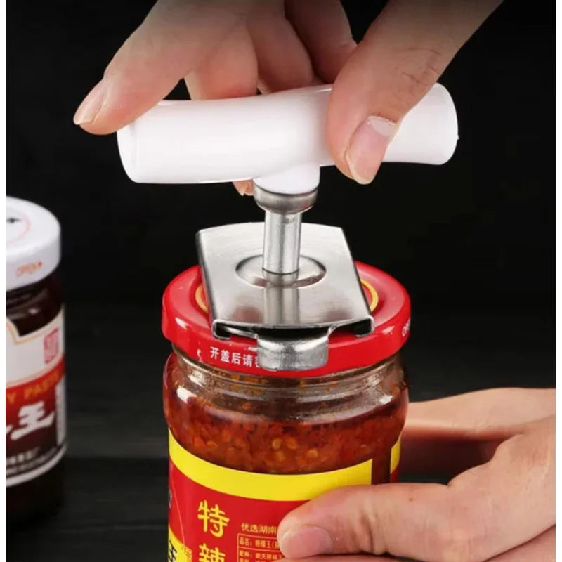 Adjustable Multi-function Bottle Cap Opener Stainless Steel Lids Off J…