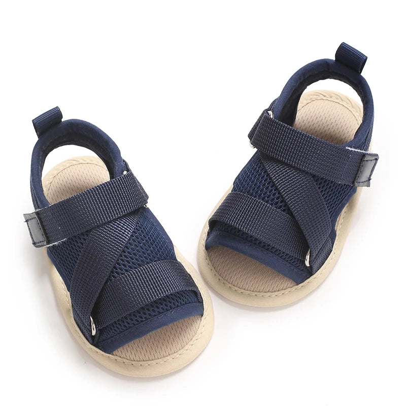 Baby Open-Toe Summer Sandals – Soft Sole Non-Slip Shoes (0-18 Months)