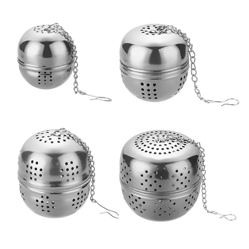 Stainless Steel Ball Tea Strainer with Chain