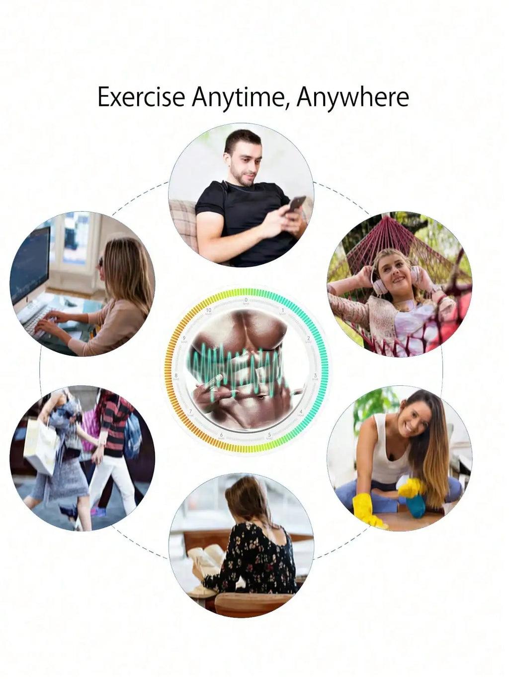 EMS Muscle Stimulator – Abdominal & Buttocks Toning Device