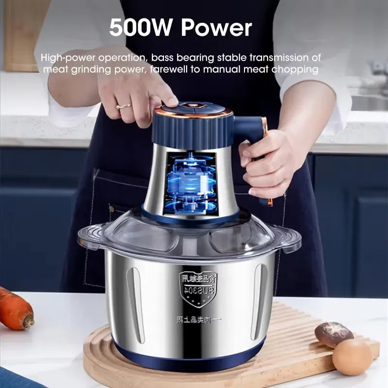 Multifunctional Kitchen Electric Chopper 5L EU Large Capacity Stainles…